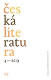 Obálka knihy Česká literatura 4/2019